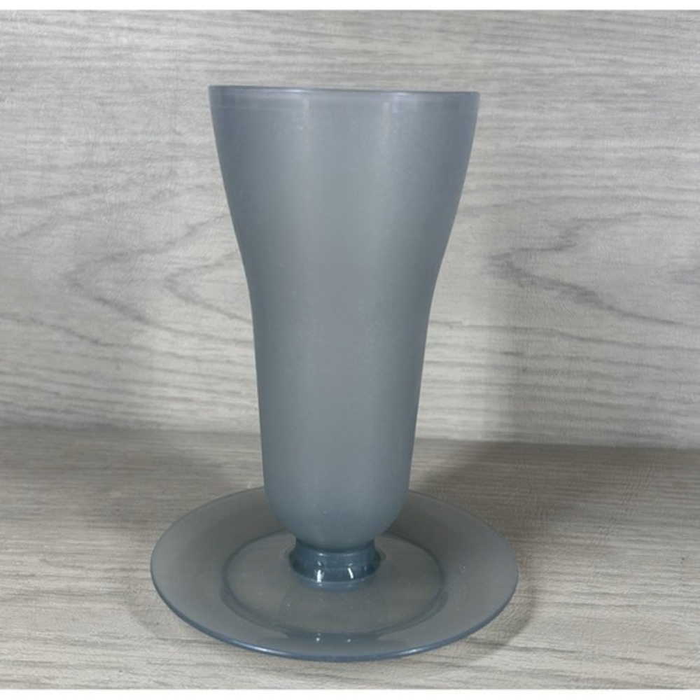 Vintage Tupperware Tall Parfait Sundae Dessert Cup Gray